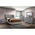 thumbnail image 4 of Bowery Hill 2-Drawer Contemporary Solid Wood Nightstand in Gray, 4 of 5