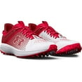 thumbnail image 2 of Under Armour Chaussures de Baseball Yard Low Turf pour Hommes, (601) Rouge/blanc/blanc, 9.5, 2 of 6