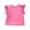 Hot Pink, variant on Hjtefg Girls Toddler Tops Short Sleeve Tee – Cute Round Neck Summer Shirt with Ruffled Sleeves, Elastic Waist,Color: Hot Pink Size: 9-10 Years