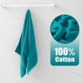 thumbnail image 6 of decorUhome Pack of 4 Bath Towels 27 x 55 Inches, 100% Cotton, Quicker to Dry, Lightweight and Absorbent, Perfect for Bathroom, Turquoise, 6 of 8