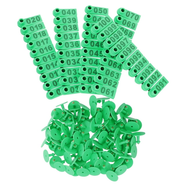Miangastore 100pcs Sheep Ear Tags Cattle Ear Tags Ear Tags For Cattle Cow Ear Tags Blank Cattle Ear Tags Livestock Ear Tags Plastic Cow Ear Tags Animal ID Tags