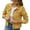 Yellow, variant on Cropped Denim Jacket for Women Casua Button Down Lapel Long Sleeve Jean Jacket (Red XXL)