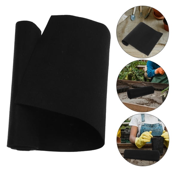 WRISTBIQUE Black Non-Woven Fabric Planter Liner for Hanging Baskets and Balcony Gardens, and Breathable