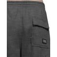 thumbnail image 3 of J. METHOD Men’s Cargo Pants Lightweight Comfy Jogger Fleece Elastic Waistband Workout Casual Active Sports Sweatpants NEMP17 Charcoal 4XL, 3 of 7