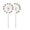 D002- Style B, variant on Yard Decorations Outdoor Rustic Dandelion Metal Garden Stakes Outdoor Patio Decor Backyard Flower Garden Accents Weathered Metal
