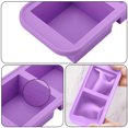 thumbnail image 3 of Moldes de silicona para congelador con tapas - Recipiente para preparar comidas fácilmente - Bandejas de silicona para congelador con tapa para alimentos, caldos y más, moldes de silicona para, 3 of 5