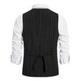 thumbnail image 3 of Shirts for Men Autumn And Winter Casual Retro Striped Single- Suit Vest, 3 of 7