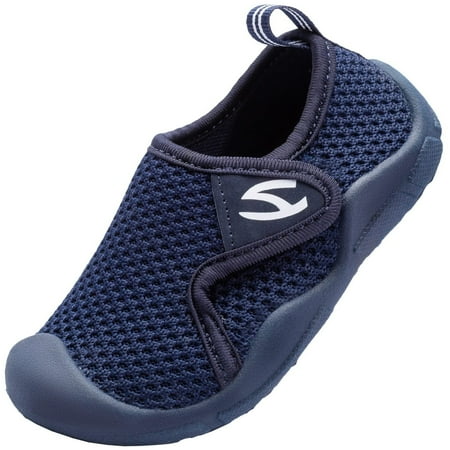 HOBIBEAR Boys Toddler Running Shoes Slip-On Lightweight Breathable Athletic Sneakers for Kids 11 Little Kid
