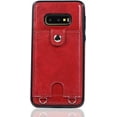 thumbnail image 2 of PU Leather Wallet Case for Samsung Galaxy S10e Necklace Lanyard Case Cover with Card Holder Adjustable Detachable Anti-Lost Neck Strap Case for Samsung Galaxy S10e,Red, 2 of 13