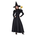 thumbnail image 2 of Bata de bruja mágica para mujer, disfraces de Halloween para mujer, disfraz de hechicera, vestido elegante, tocado de bruja, ropa de fantasía para mujer y adulto, 2 of 4