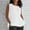 White, variant on HOZADOIE Tank Tops for Women Cotton Linen Blend Spring Summer Stylish Sleeveless Solid Color Crew Neck Relaxed Daily Casual Wear Versatile Loose Fit Basic Tunic Shirts