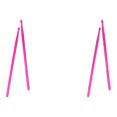 thumbnail image 1 of 2 Baquetas Nailon Con 4 Colores para Adultos Y Profesionales () Púrpura, 1 of 8