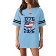 thumbnail image 4 of 250 Years 1776-2026 250th Birthday Eagle T-Shirt for Celebrate 250th Anniversary of America Patriotic Veteran Tee 250 Short Sleeved Top for Woman, 4 of 7