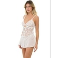 thumbnail image 3 of Adored by Adore Me Women's Ophelia Lace and Mesh Romper, Sizes S-3X, 3 of 7