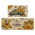 thumbnail image 1 of Sunflower Festival Doormat Set Decorative Kitchen Rugs for Home Holiday Floor Mat Comfortable Summer Carpet, 1 of 5