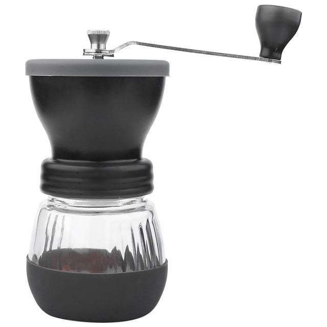 Manual Hand Coffee Bean Espresso Spice Grinder Maker Kitchen Grinding Tool Ceramic (Black)