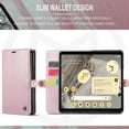 thumbnail image 2 of Wallet Case for Google Pixel Fold 5G 2023,Magnetic Protect PU Leather Flip Case with Card Holder Cash Slot Kickstand Shockproof Protection Case (Pink), 2 of 18