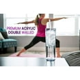 thumbnail image 4 of SKINNY TUMBLERS 24 Clear Acrylic Tumblers with Lids and Straws | 16oz Double Wall Clear Plastic Tumblers + FREE Straw Cleaner & Name Tags! Bulk Reusable Cups With Straw - Insulated, 4 of 6