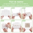 thumbnail image 4 of 100 Cajas para Postres con Ventana,individuales para cupcakes de 10.2 * 10.2 * 6.5cm,Individuales Cajas para Galletas Port&aacute;tiles para Donas, Pasteles, Pasteler&iacute;a, Postres,para Bo, 4 of 7