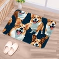 thumbnail image 5 of Corgi Dog Polyester Non-Slip Indoor Rugs Chair Mat Floor Carpet Machine Washable, 5 of 6