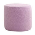 thumbnail image 3 of HLONK Small Sponge Velvet Changing Ottoman  Pink, 3 of 8