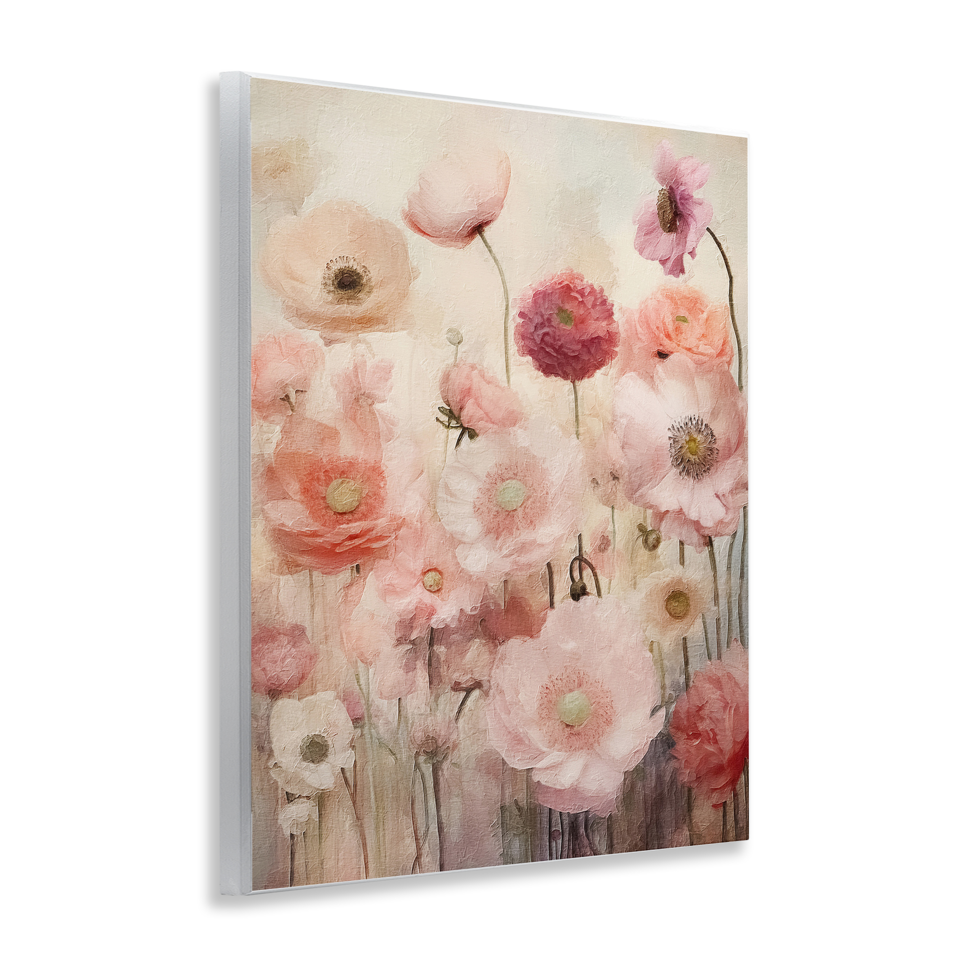 Stupell Industries Blush Flower Garden Botanical & Floral Painting Unframed Art Print Wall Art, 11 x 14
