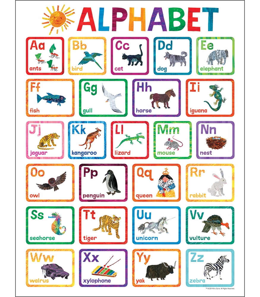 World of Eric Carle™ Alphabet Chart - Walmart.com