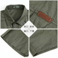 thumbnail image 3 of 2024 Summer Green Cargo Shirts for Men Short Sleeve Casual Blouse Combat Tactical Shirt Multi-Pocket Outfits Oversize 5XL, 3 of 5