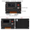 thumbnail image 4 of Solar Charge Controller 10a Solar Controller Solar Charging Controller DC 12V/24V 10A Solar Panel Charge Intelligent Controller Battery Regulator Dual USB, 4 of 8