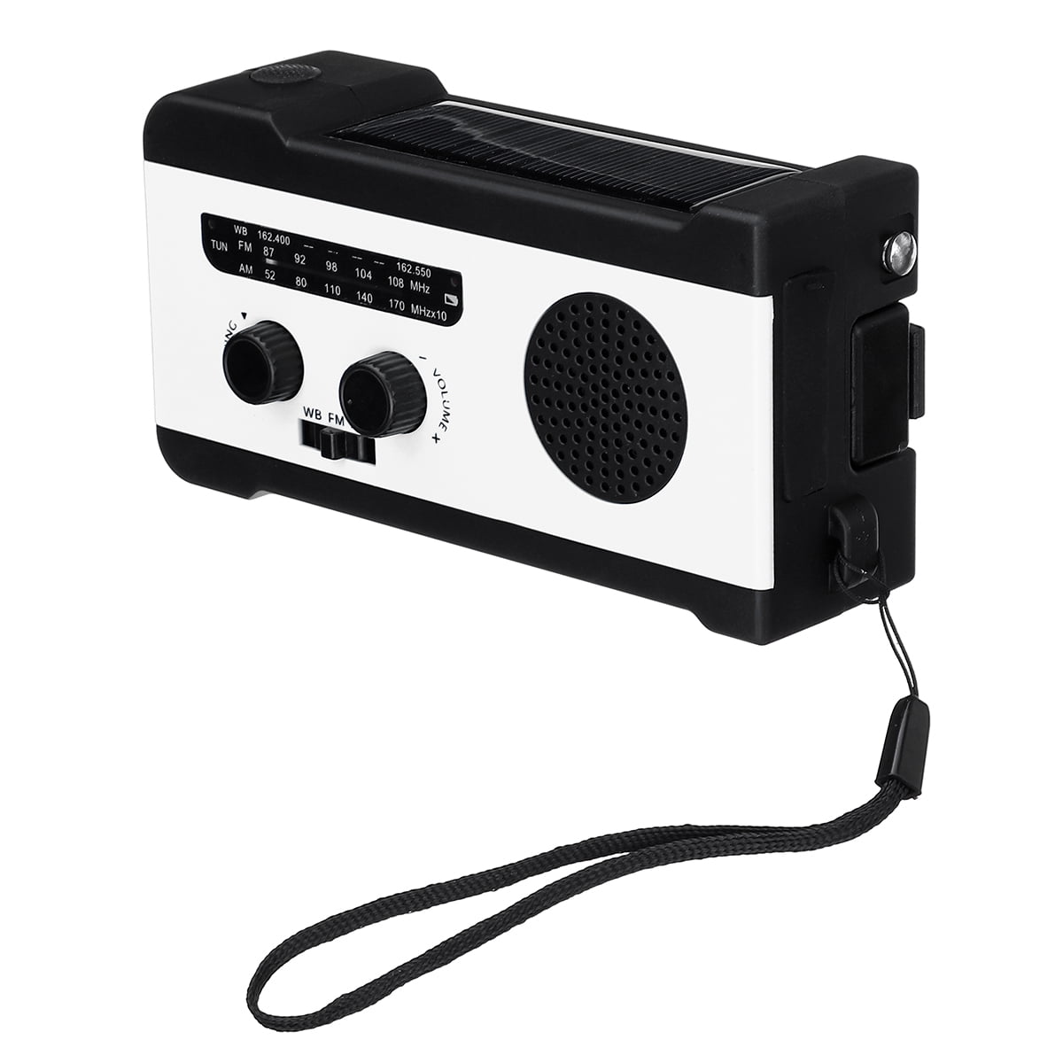 Emergency Solar Hand Crank Weather Radio 2000mAh Power ...