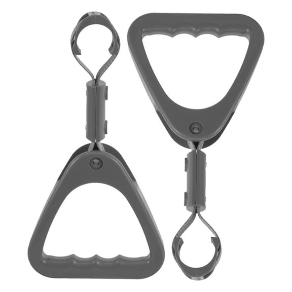 HEMOTON Durable ABS Nylon Car Handle for Grab Handles in Cars Grey 2 Pieces Portable for Elderly Use