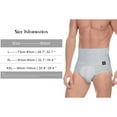thumbnail image 5 of Men's High Waist Shapewear, Slimming Body Shaper Tummy Control Shapewear Waist Abdomen Trimming Stretch Boxer Brief, 2 Pack, 5 of 5