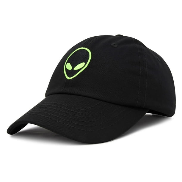 DALIX Alien Head Baseball Cap Mens and Womens Hat in Black