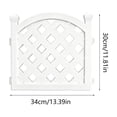 thumbnail image 3 of LHNFT White Plastic Garden Fence,Outdoor Yard Landscape Fencing Panel,for Lawn Flowerbed Borders, 3 of 6