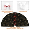 thumbnail image 4 of Yiaed Gold Spiders And Cobwebs Print Christmas Tree Skirt , Tree SkirtsTree Mat for Christmas Winter Holiday Indoor Decorations-36", 4 of 7