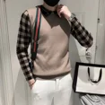 thumbnail image 3 of Suéter de punto de moda coreana para hombre, suéteres gruesos de otoño e invierno, nuevos suéteres para hombre, jerséis originales, prendas de punto de cachemira, 3 of 5