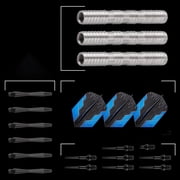 Fat Cat Bulletz Lightweight Soft Tip Darts w/Storage/Travel Box, 18 Grams, Blue