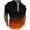 Orange, variant on Golf T Shirts for Men Gradient Print Half Zip Shirt for Office, Streetwear Lightweight Shirt