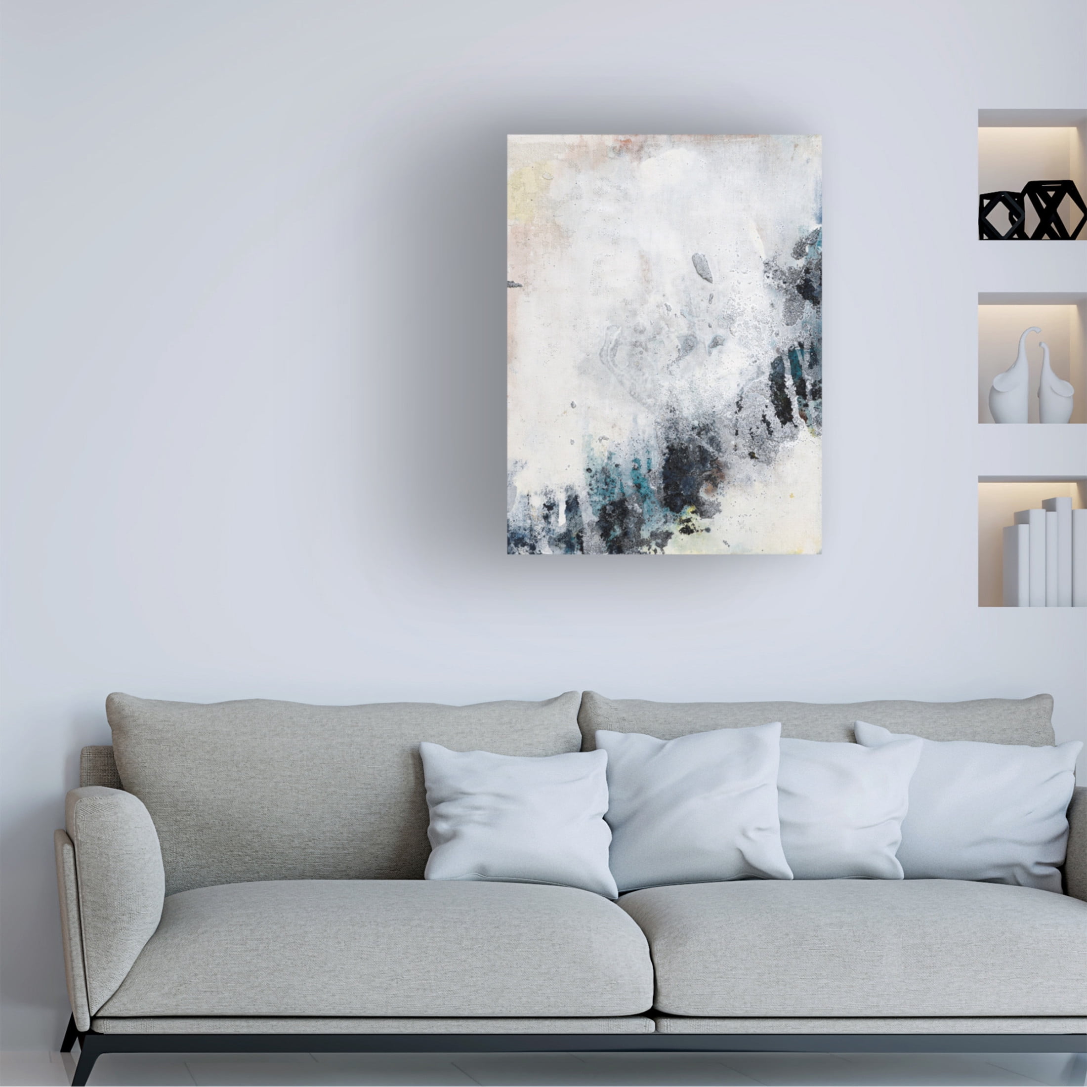 Canvas Wall Art - Deb Chaney 'Mystic Beach' Wall Art for Living Room, Bedroom, or Office Décor by Trademark Fine Art - 18 x 24 Inches