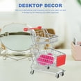 thumbnail image 4 of Mini Shopping Cart Model Desktop Supermarket Trolley Mini Supermarket Handcart Toy, 4 of 9
