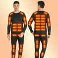 thumbnail image 4 of Heated thermal underwear Set For men Women USB 42 Zone Intelligent Heated top pants thermals For Skiing heated and, 4 of 8