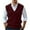 Wine, variant on WREESH Fashion Sweater Vest Men's Wool Casual Solid Color V-Neck Sleeveless Sweater Pullover Four Seasons Sweater Coffee