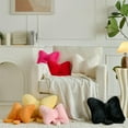 thumbnail image 6 of Bow Pillow,Bowknot Throw Pillow,Soft Plush Pillow,Decorative Pillows,Bow Shaped Pillow for Sofa Backrest Bed Couch Home Decor,1 Pc White,38*32cm (14.9*12.6inch),Topboutique, 6 of 6
