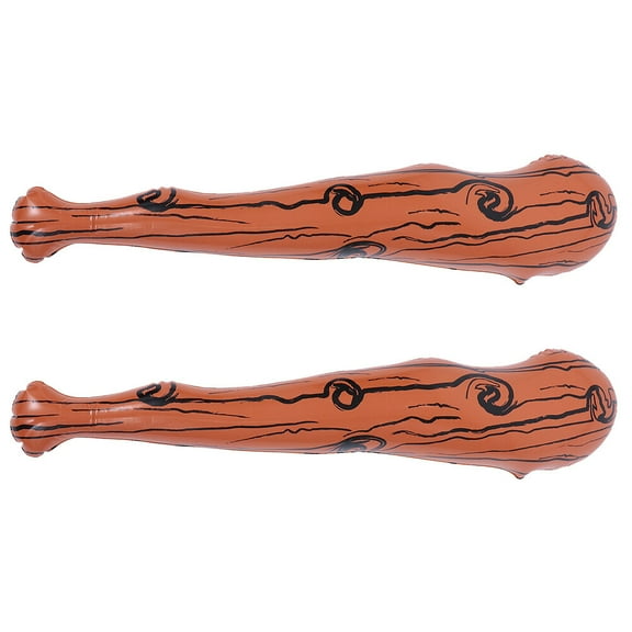 2 Pcs Inflatable Hand Pvc Baseball Bat Sports Match Cheering Stick Thick Child