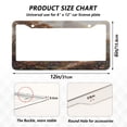 thumbnail image 7 of Aluminum License Plate Frame 2 Pack Car Exterior Accessory Car Tag Holder for Front Rear Plates Cars Decor Oil Painting Of Giraffe, 7 of 7