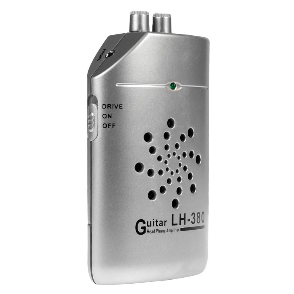 LeeQinersw Metal 3W Headphone Amplifier Loudspeaker Silver for Guitar Bass Accessory