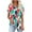 15# Blue, variant on Womens Plus Size Tops Summer Short Sleeve T-Shirts Loose Casual Pleated Tunic Tops Dressy Front Ruched Flowy Shirt Cute Floral Print Blouses V Neck Pullover Top for Women