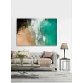 thumbnail image 6 of "Aqua Blue Waters" Painting Print on Wrapped Canvas, 6 of 7