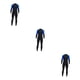 thumbnail image 3 of Wosthever Men Diving Wetsuit for Water Sports Suit Zip Wet Back Full Warm Body Surf Type1 NO1, 3 of 5