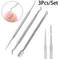 thumbnail image 4 of Ingrown Toenail Pedicure Tool Kit 3Pcs Nail Manicure Kit Stainless Steel Nail Care Treatment Silver, 4 of 11